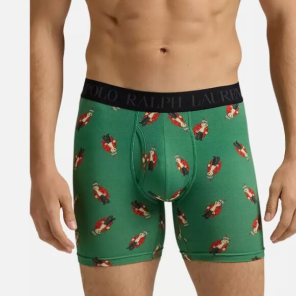 Polo RALPH LAUREN Men's Boxer Briefs Polo Bear Set of Three Medium - Picture 4 of 4